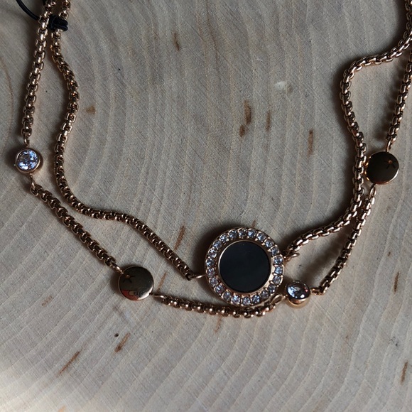 NWT FOSSIL ROSE GOLD DOUBLE STRAND BRACELET! - Picture 2 of 5